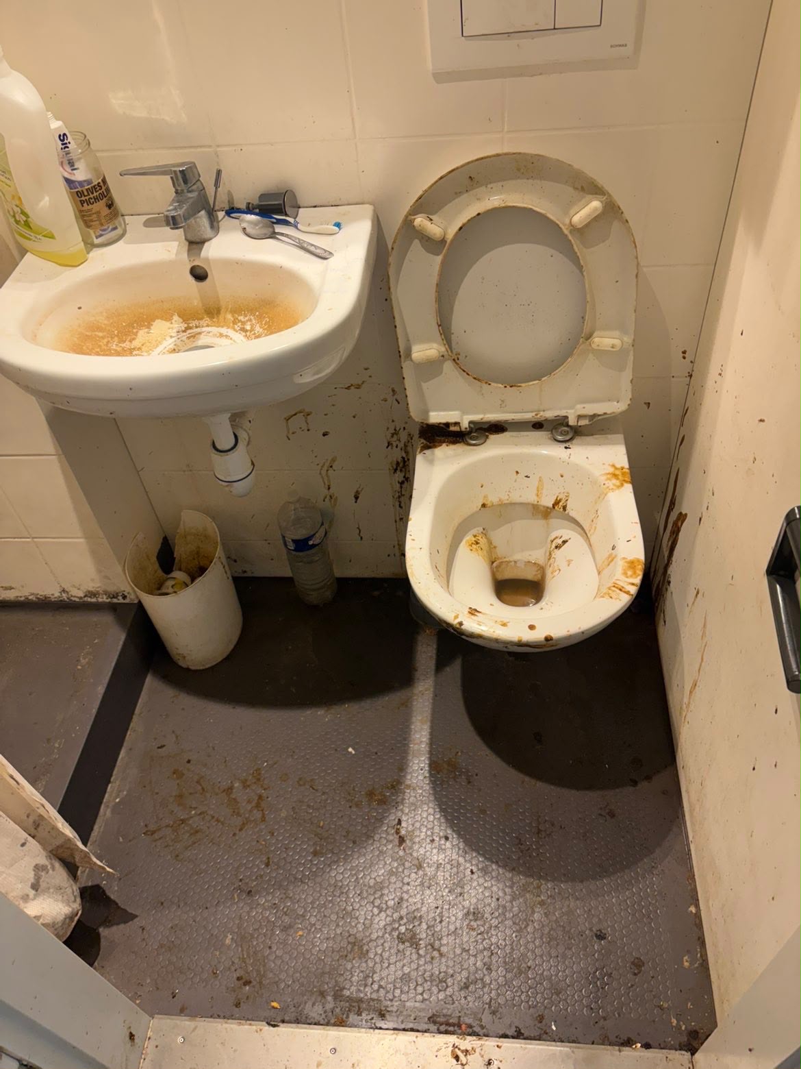 Nettoyage sanitaires avant